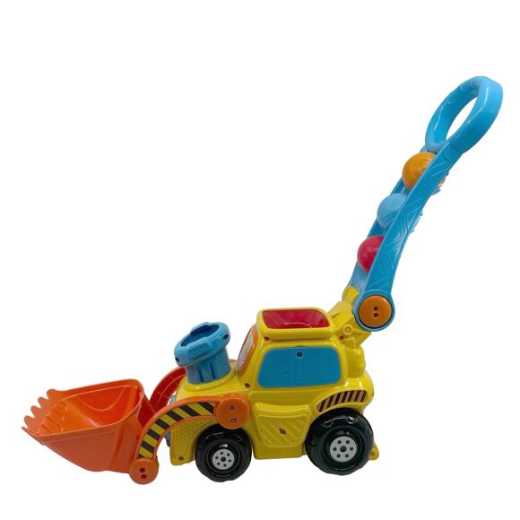 Vtech Push & Pop Bulldozer Push & Pull Toys Vehicle with Handle Baby & Toddler - Picture 11 of 12